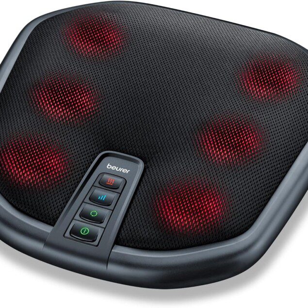 Appareil de massage Shiatsu pour les pieds et le dos : soulagez vos tensions avec chaleur et confort