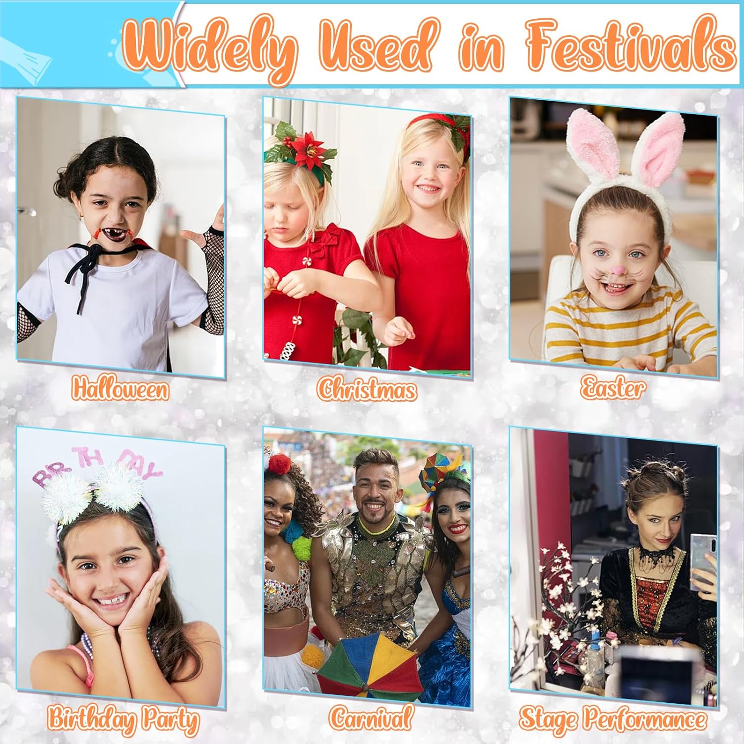 Tatouages temporaires scintillants : le kit parfait pour enfants lors des fêtes 50 couleurs, pochoirs créatifs et autocollants lumineux pour un maquillage festif inoubliable – Image 7