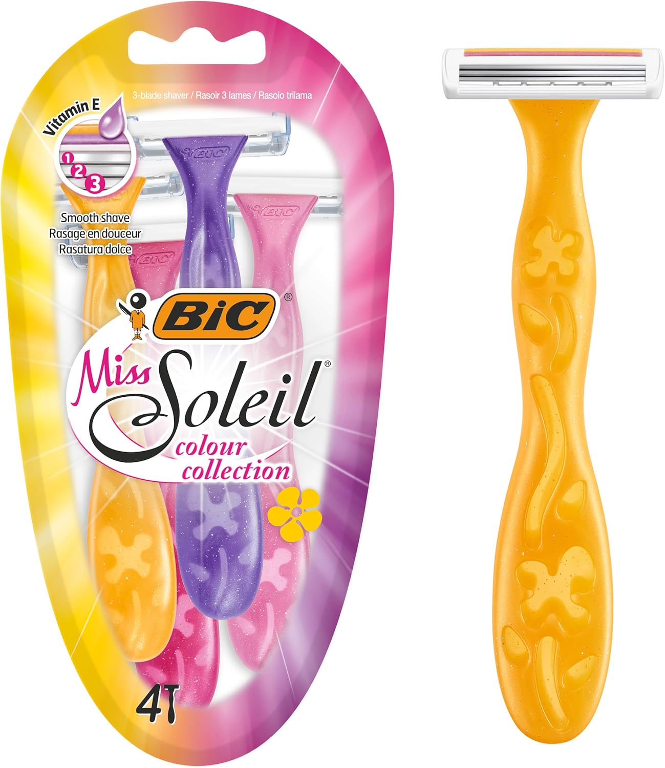 Rasoirs BIC Miss Soleil : douceur pour femmes, rasage précis