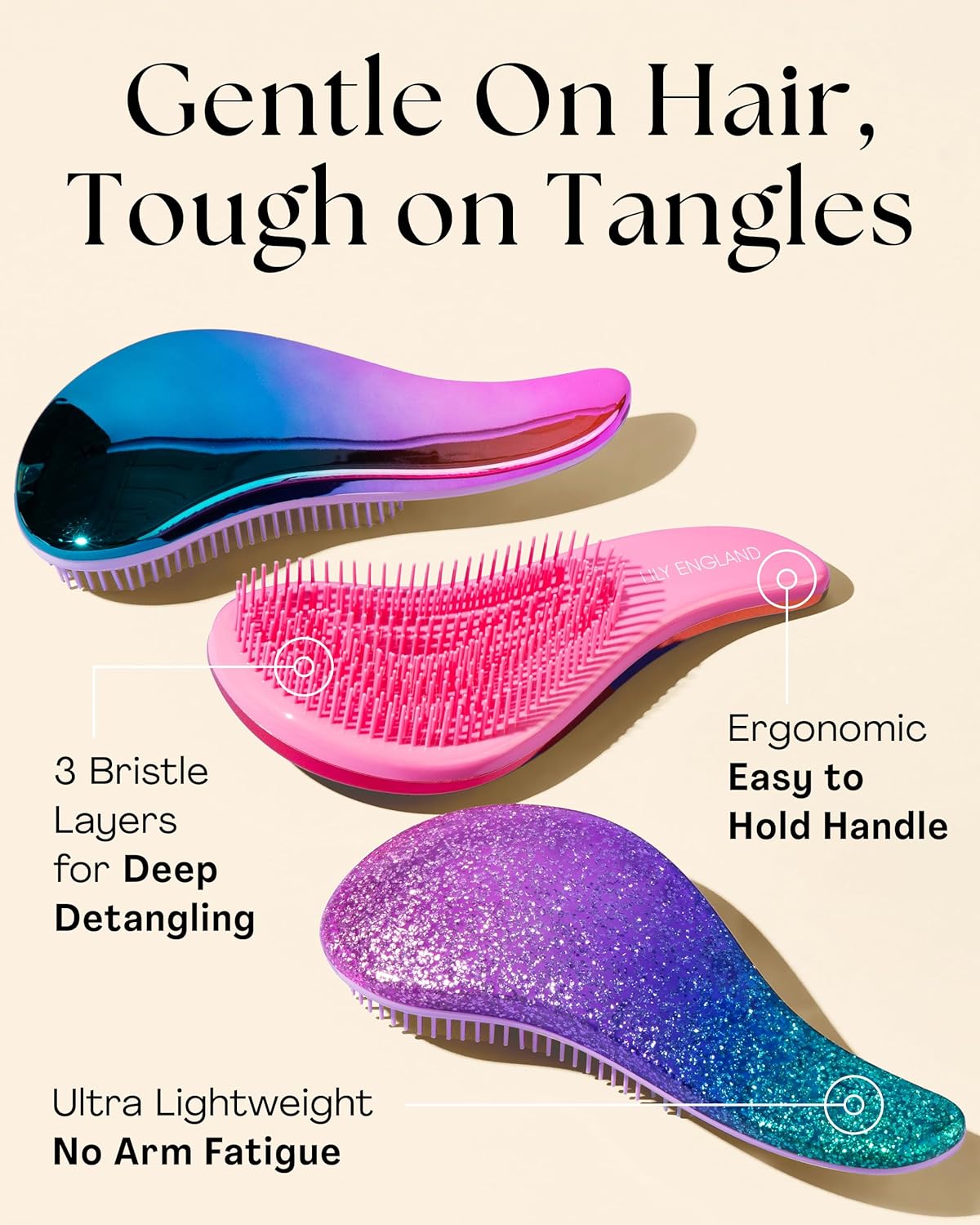 Brosse à cheveux démêlante : l’accessoire incontournable pour des cheveux éclatants et en pleine santé Idéale pour tous types de cheveux, fins ou bouclés, même pour les enfants – Image 6