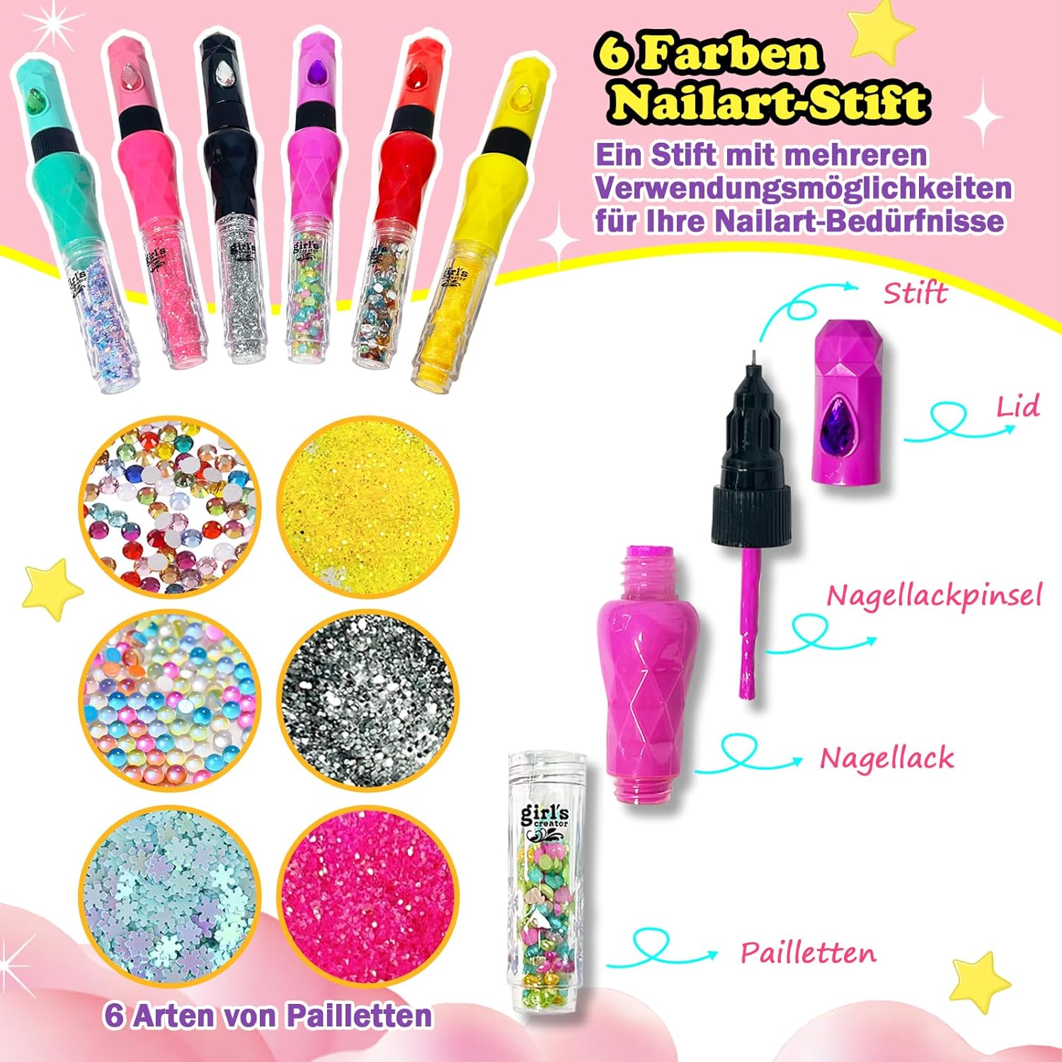 Kit manucure pour enfant : vernis colorés et jouets créatifs pour un cadeau d'anniversaire inoubliable – Image 4