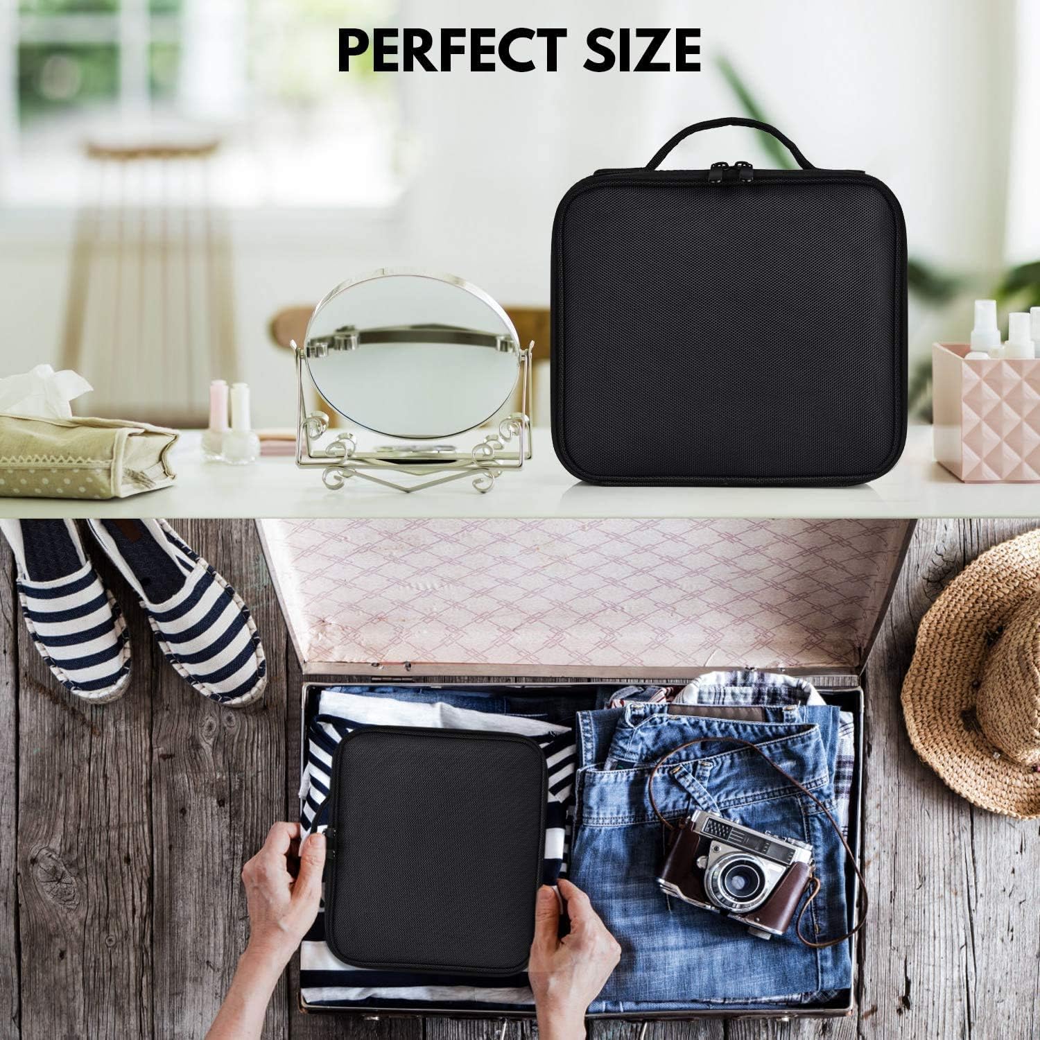 Sac de maquillage professionnel : l'organiseur élégant et étanche pour les passionnés de beauté – Image 6