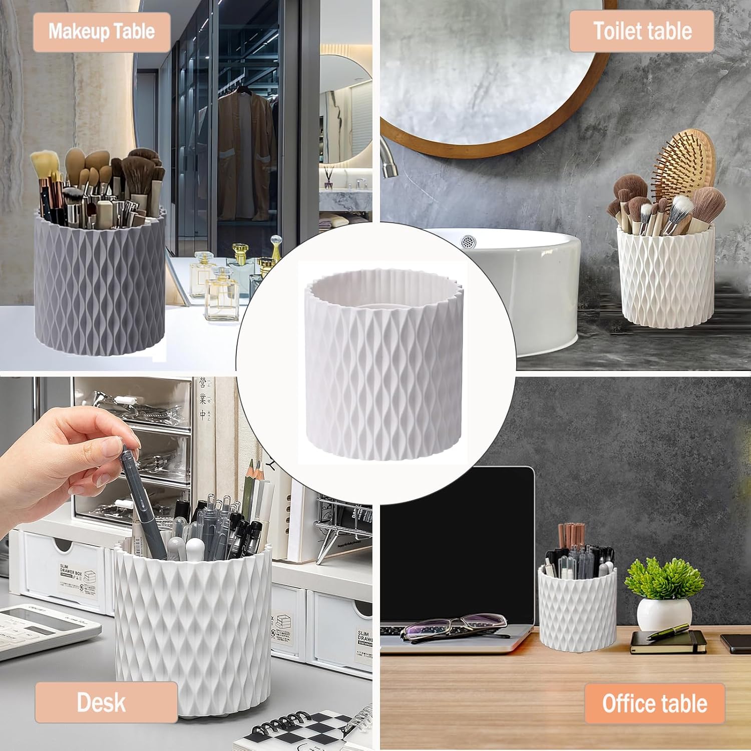 Organiseur de maquillage rotatif à 360° : l'allié parfait pour une coiffeuse bien rangée – Image 5