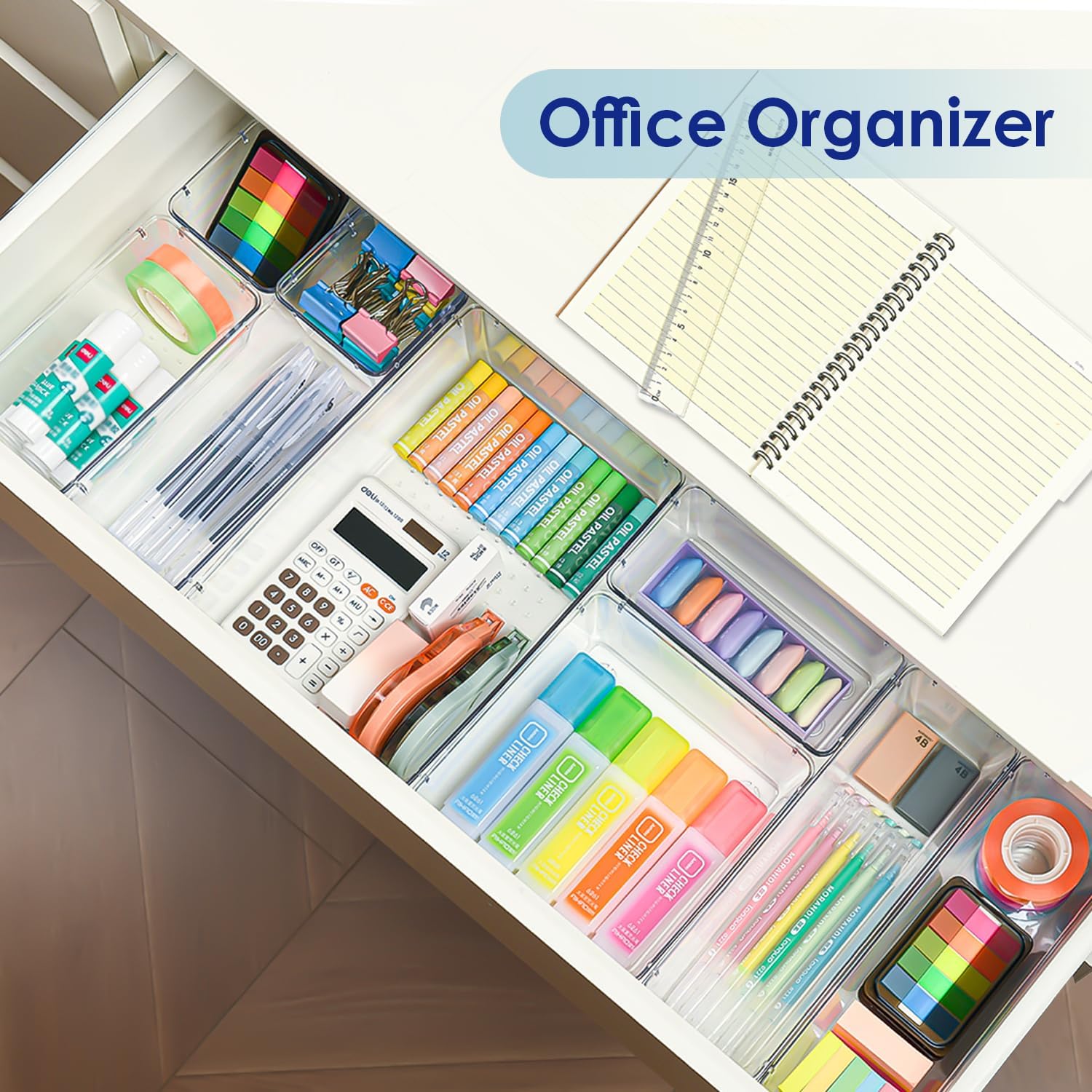 Organisateurs de tiroirs transparents : un rangement élégant pour maquillage, papeterie et bijoux – Image 9