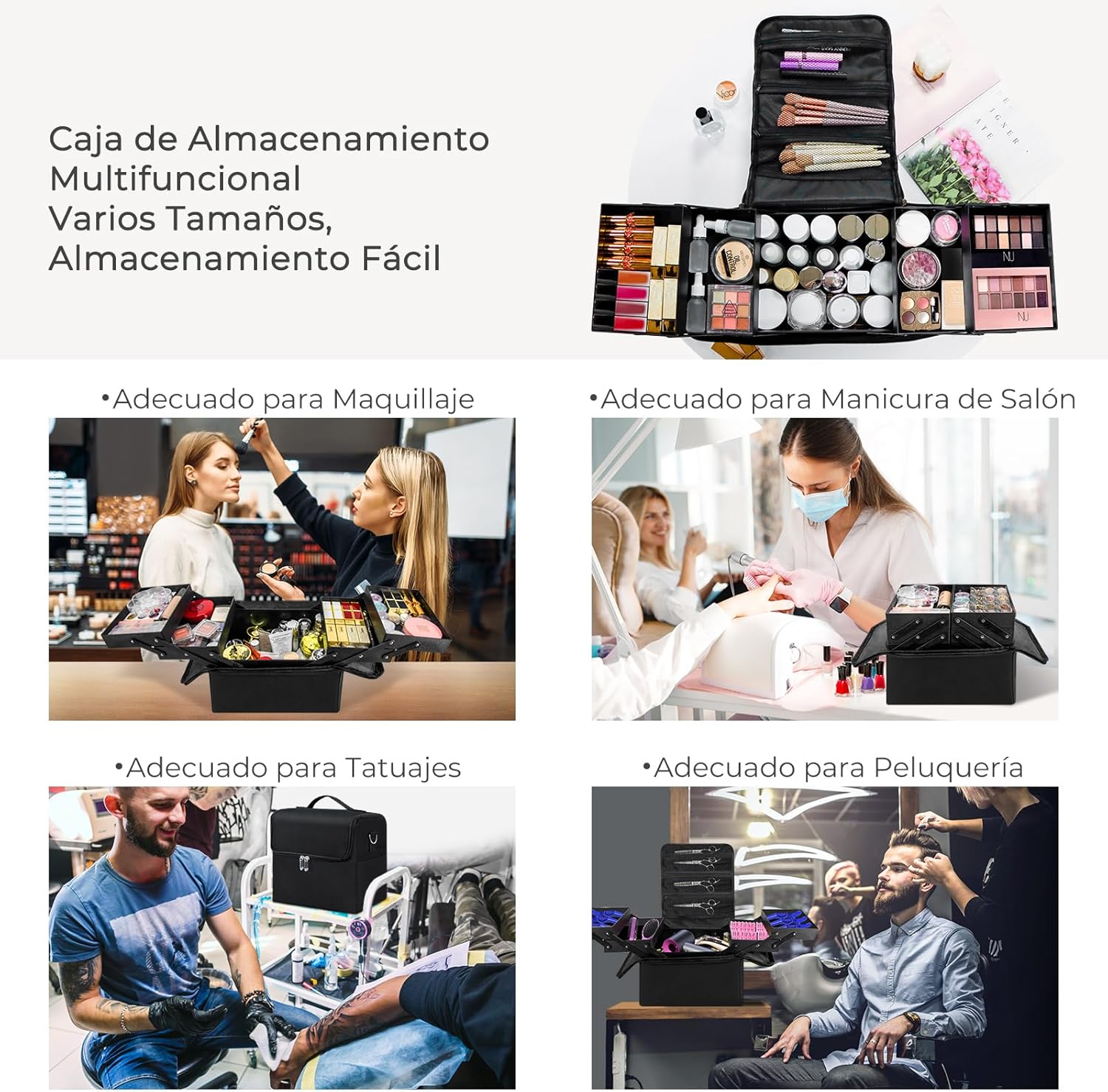 Malette de maquillage professionnelle noire : l’alliée parfaite pour les passionnés de beauté – Image 5