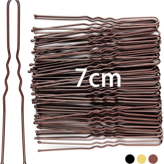 Pince cheveux en métal : 50 pièces pour un chignon parfait et élégant Idéale pour les femmes et les salons de coiffure, cette pince en forme de U facilite la création de coiffures sophistiquées avec style