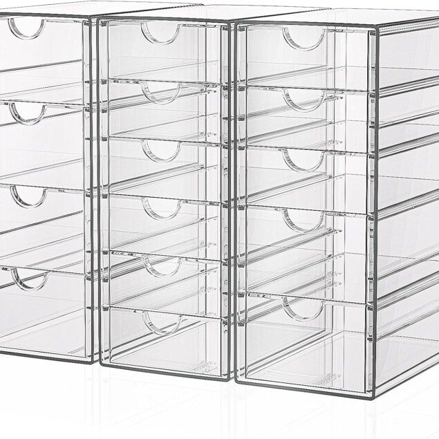 Organisateur de maquillage avec 15 tiroirs : le rangement parfait pour les passionnées de beauté et de bureau