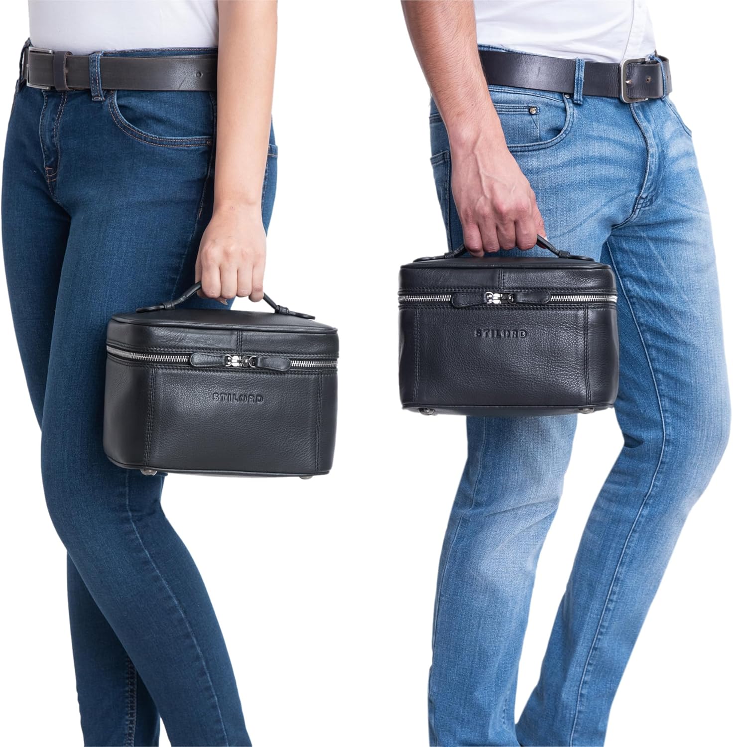 Élégante Trousse de Toilette Cuir Vintage pour Voyages – Image 2