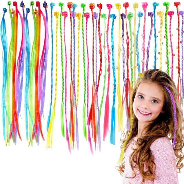 Extensions de cheveux avec clips : le kit idéal pour les filles et enfants, pour des coiffures éclatantes lors des fêtes