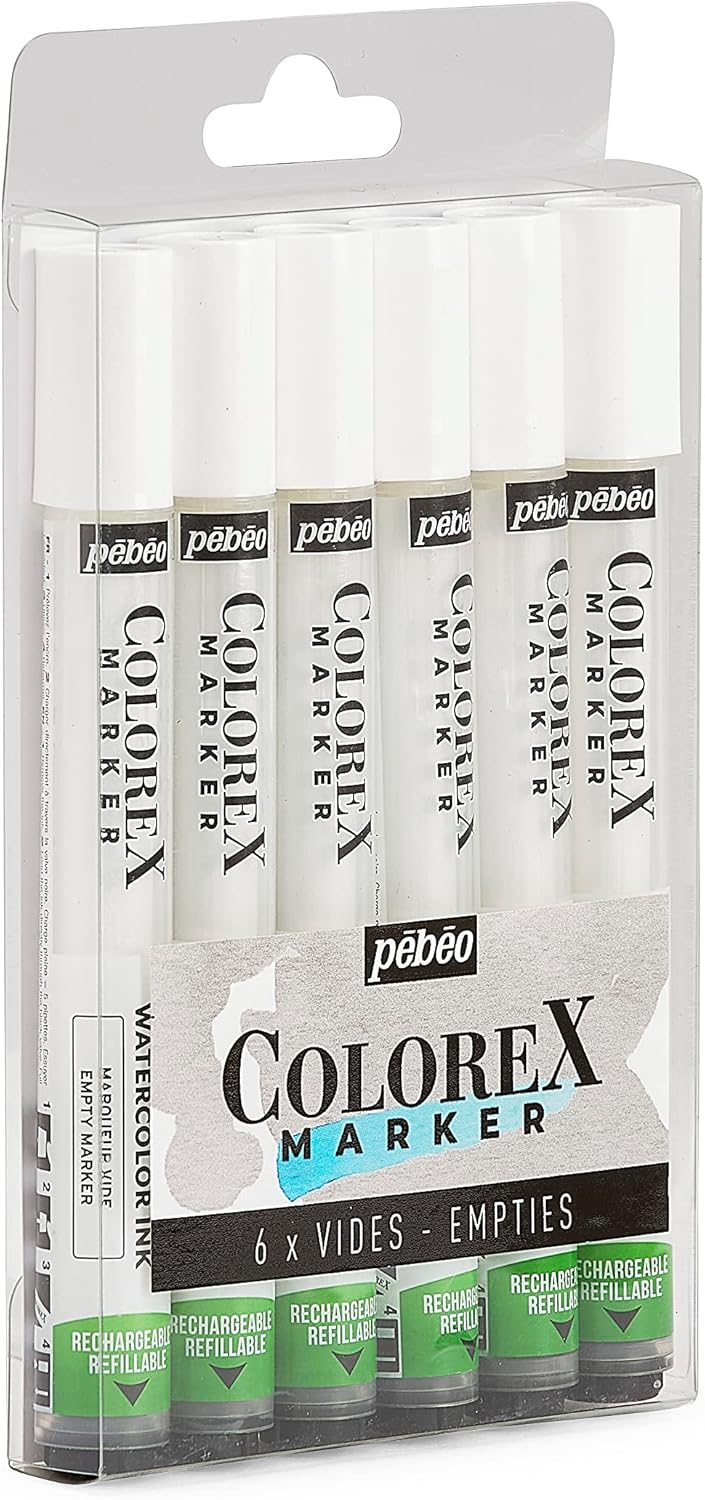 Marqueurs vides rechargeables : le set parfait pour artistes polyvalents, offrant 56 couleurs éclatantes et une pointe-pinceau pour tous vos supports – Image 7