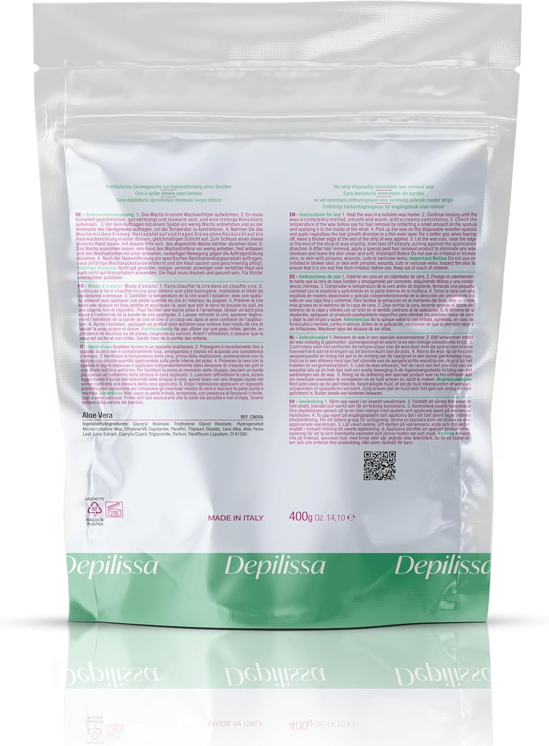 Perles de cire depilissa aloe vera pour une épilation douce et naturelle du visage et des zones sensibles – Image 9