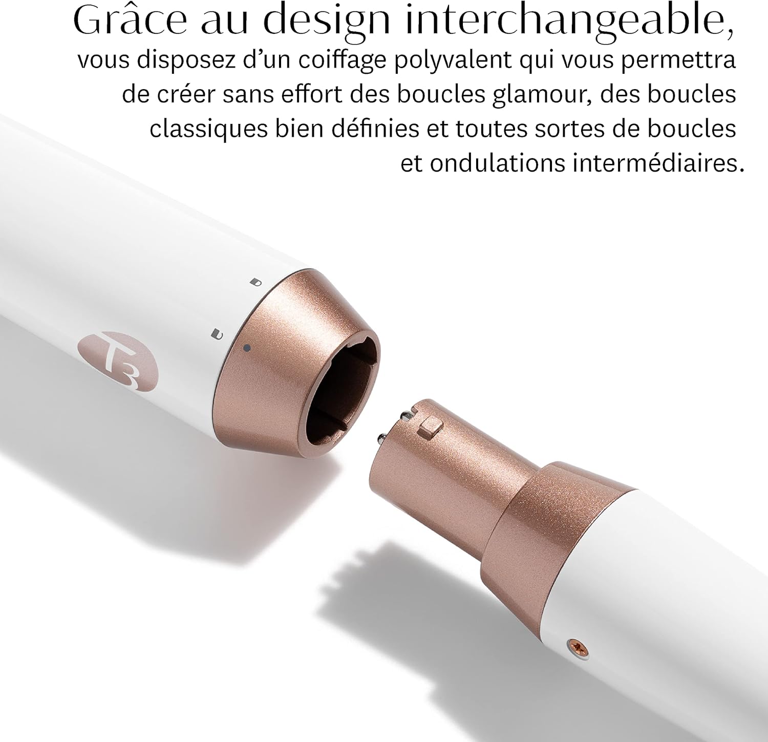 T3 Twirl Trio : fer à friser à trois cylindres interchangeables pour des boucles élégantes et durables – Image 2