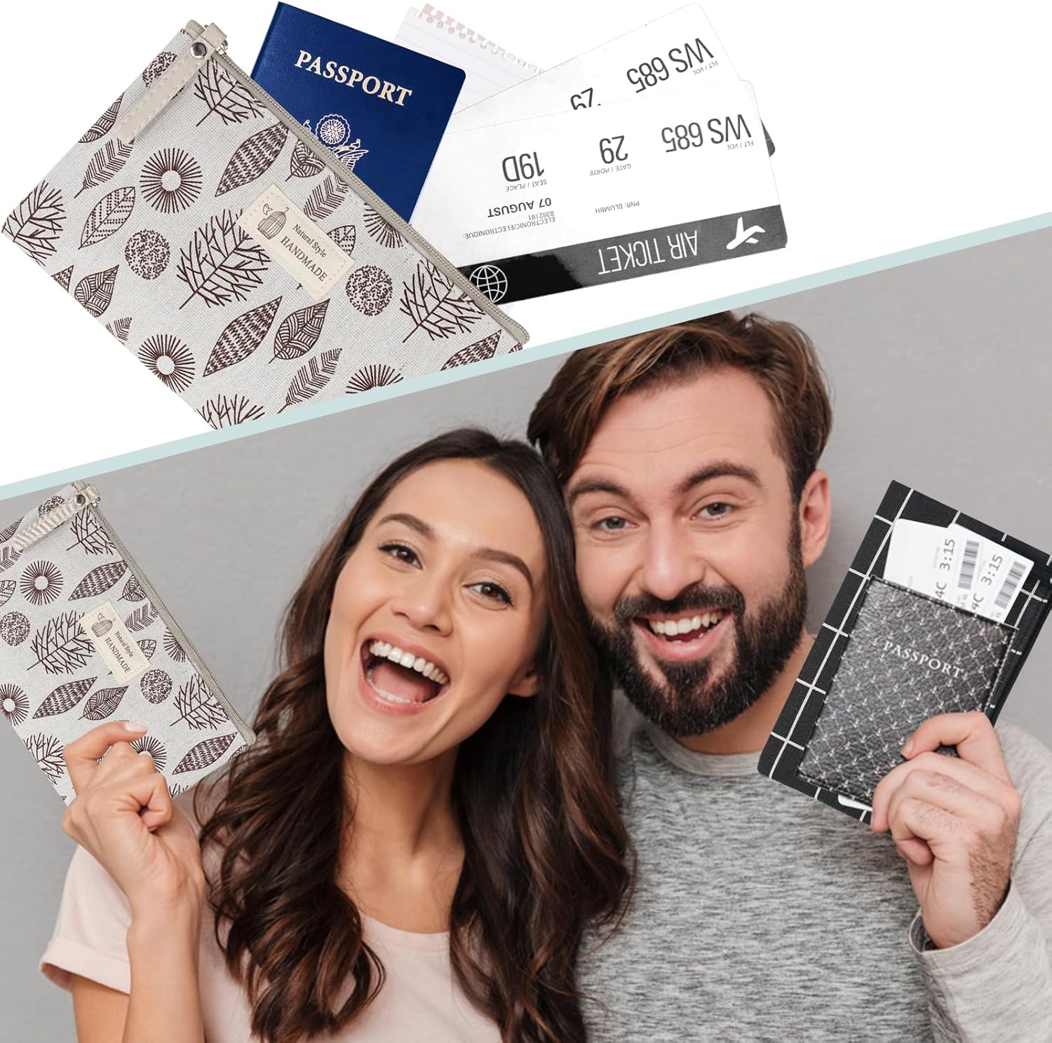 Sac cosmétique en toile : trousse de maquillage multi-fonctionnelle pour les voyages et le fitness – Image 4