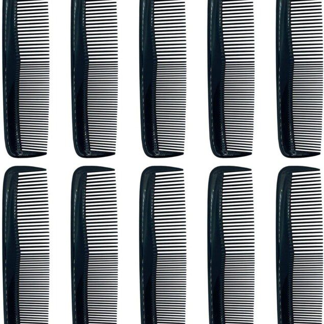 Peignes à cheveux : lot de 10 peignes en plastique pour homme et femme, pratiques et élégants