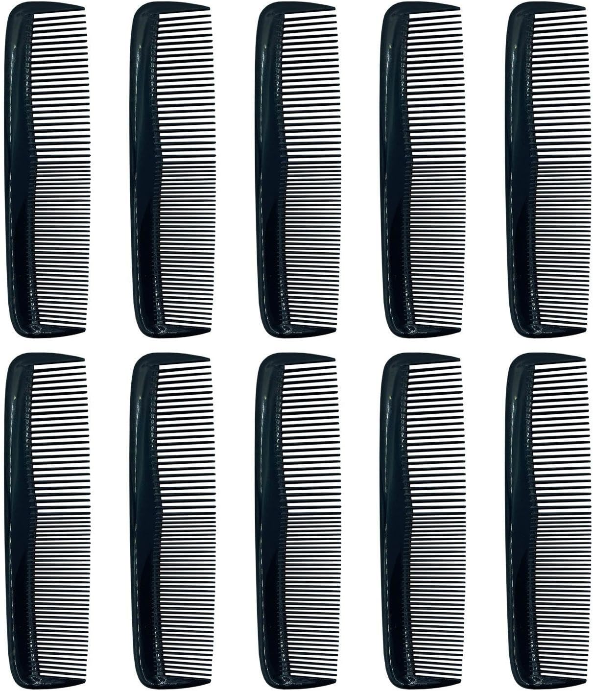 Peignes à cheveux : lot de 10 peignes en plastique pour homme et femme, pratiques et élégants