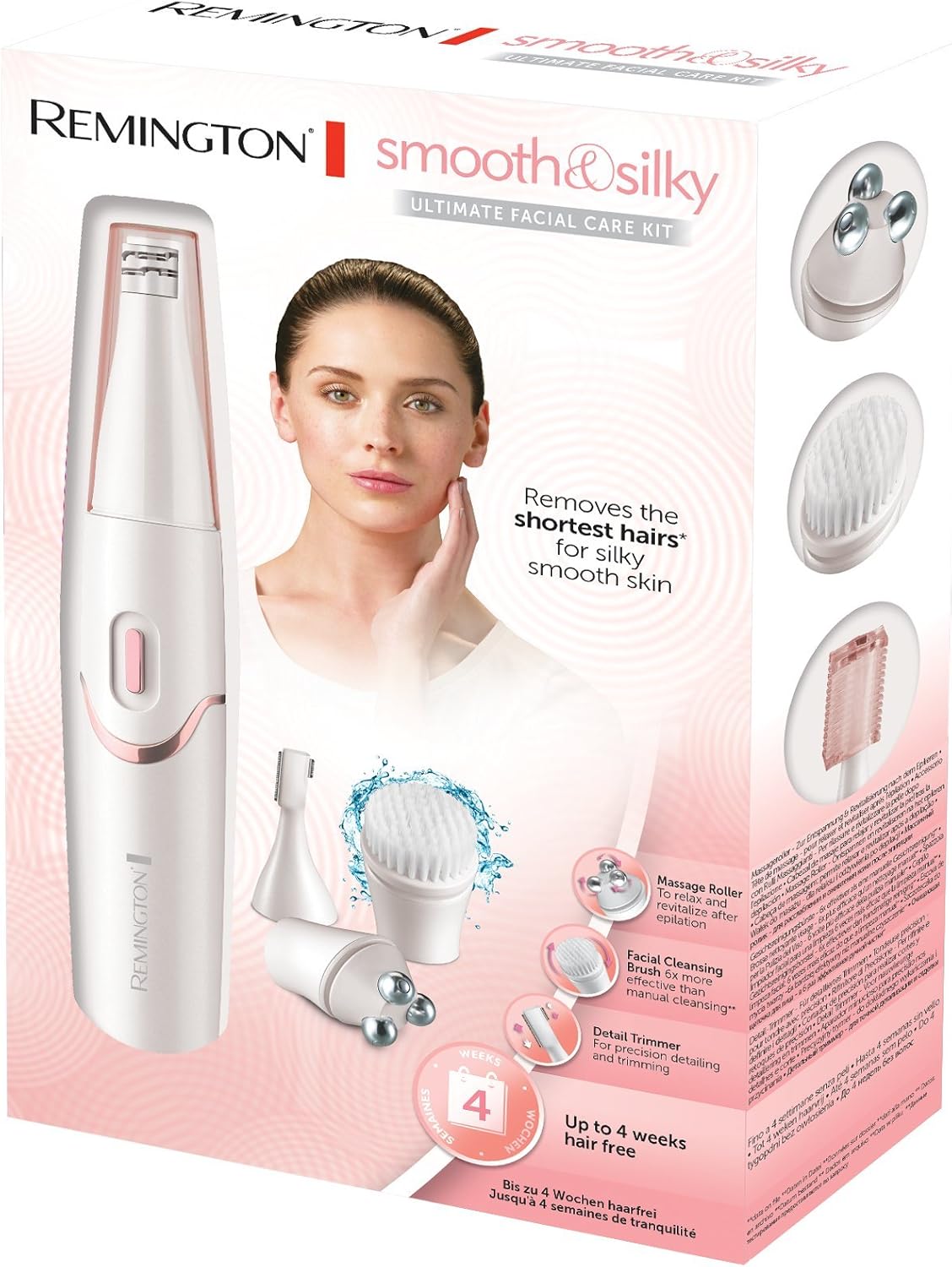 Épilateur électrique pour un soin visage complet : kit 3 en 1 Smooth&Silky pour une peau douce et éclatante – Image 14