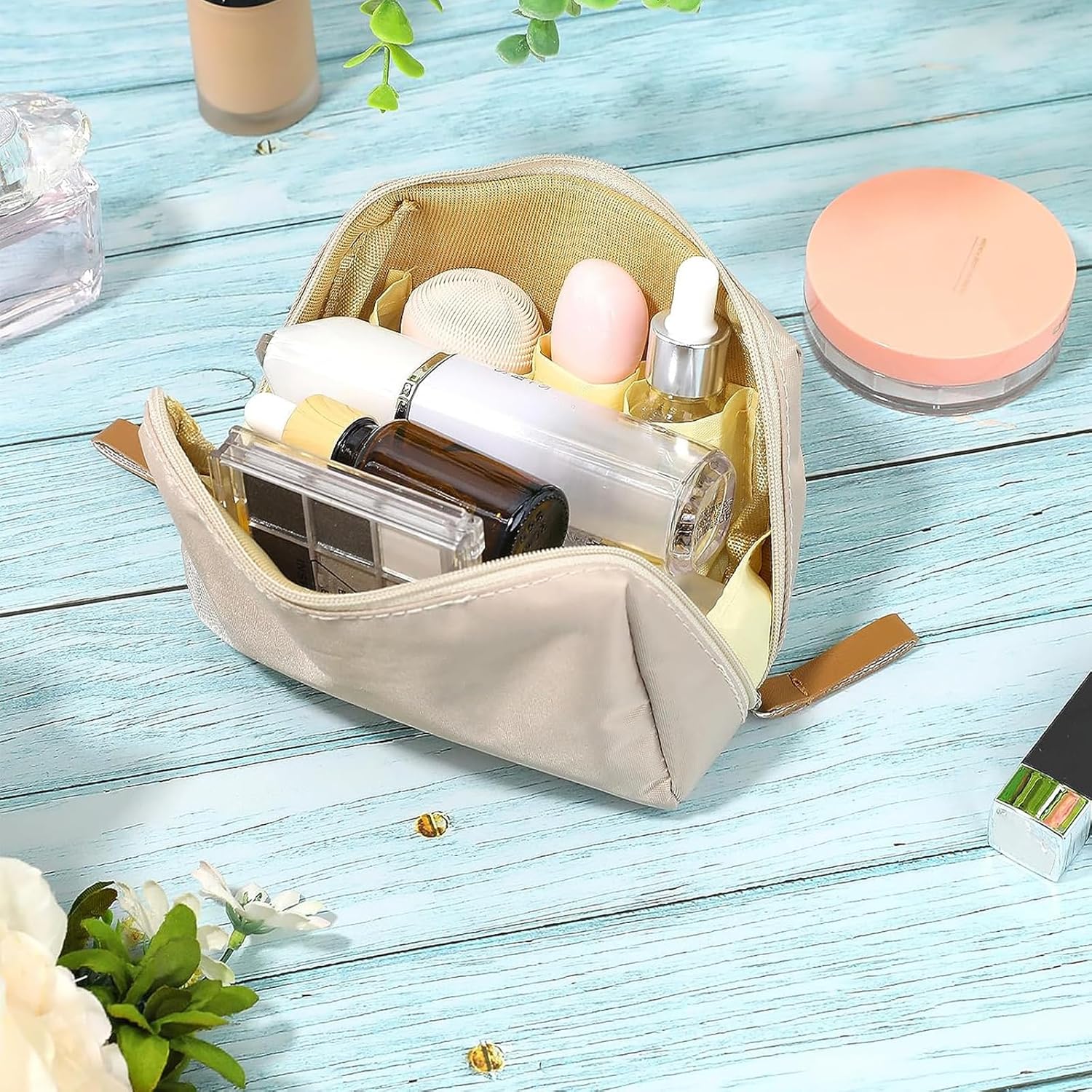 Petite trousse de maquillage de voyage : l’accessoire imperméable idéal pour femmes en quête d’organisation – Image 4
