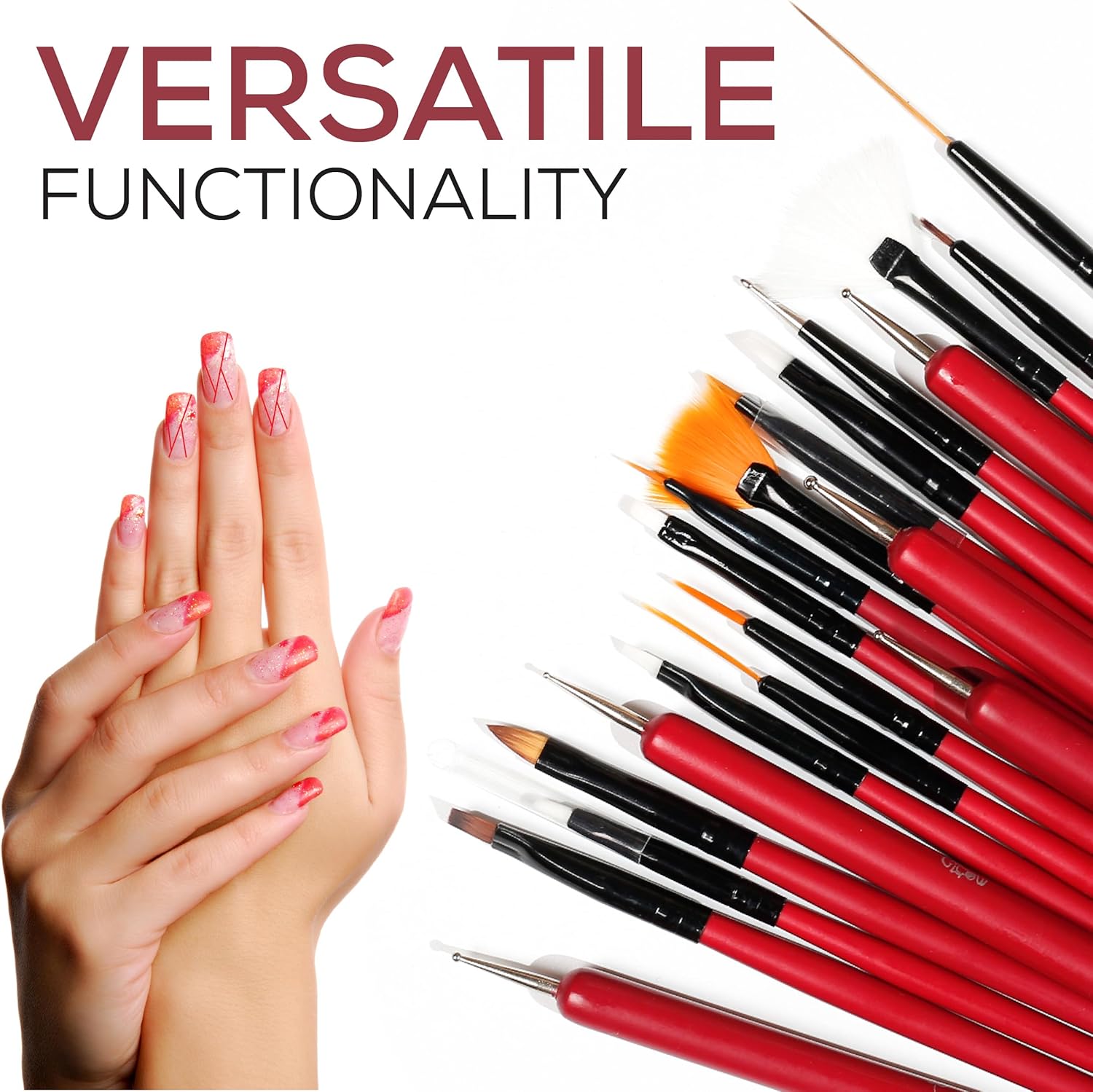 Pinceau nail art : 20 pièces idéales pour débutants et professionnels, pour réaliser des détails impeccables sur vos ongles – Image 3