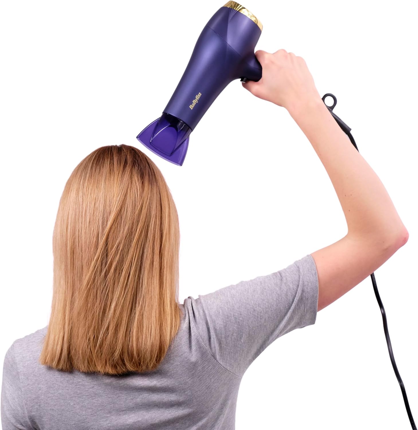 Sèche-cheveux professionnel 2300W pour un séchage rapide et anti-frisottis Découvrez le BaByliss Midnight Luxe : léger, performant et élégant pour un coiffage parfait en un temps record – Image 3