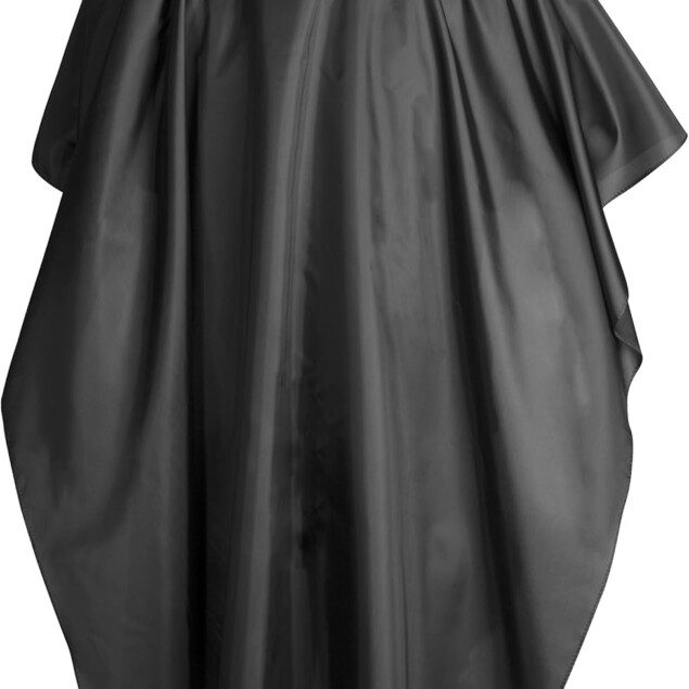 Blouse de salon de coiffure noire : l'élégance pour les professionnels des coupes, couleurs et mèches