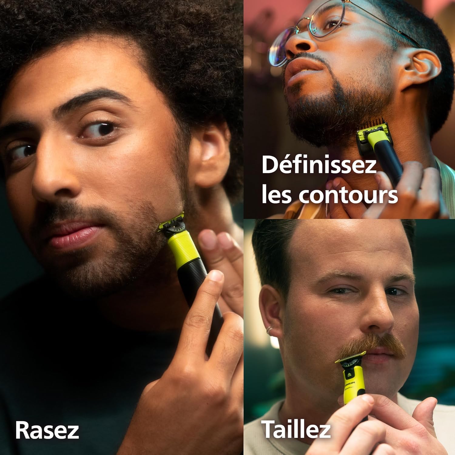 Rasoir électrique Philips OneBlade 360 : pour un rasage impeccable du visage et du corps Découvrez la tondeuse à barbe et corps tout-en-un avec technologie de lame 360° pour une expérience de rasage parfaite et personnalisée. – Image 3