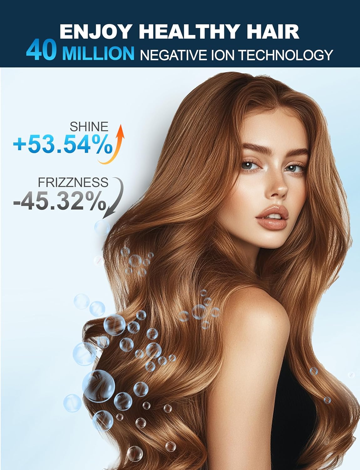 Sèche-cheveux professionnel 2400W : performance et douceur pour toute la famille – Image 4