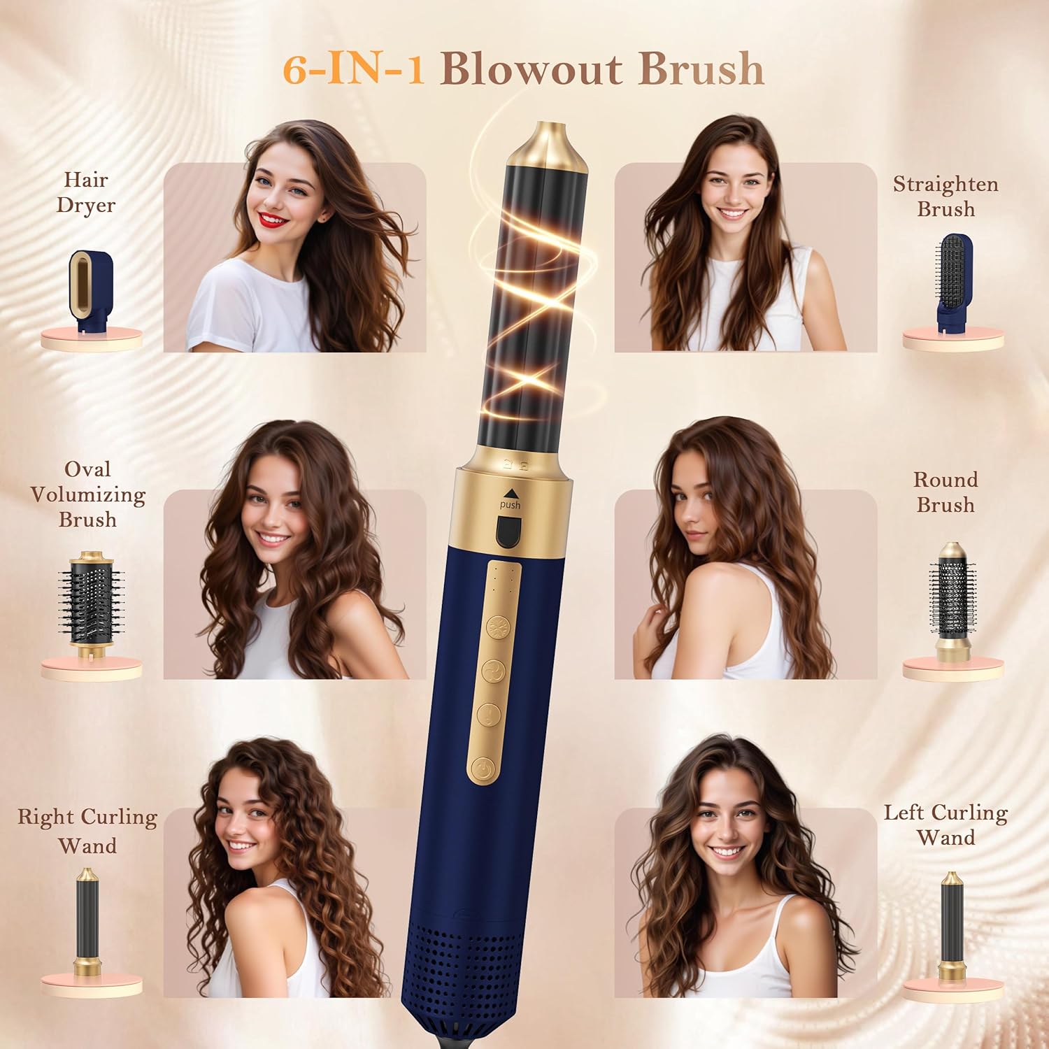 Brosse Chauffante 6 en 1 : Sèche-Cheveux Révolutionnaire – Image 2