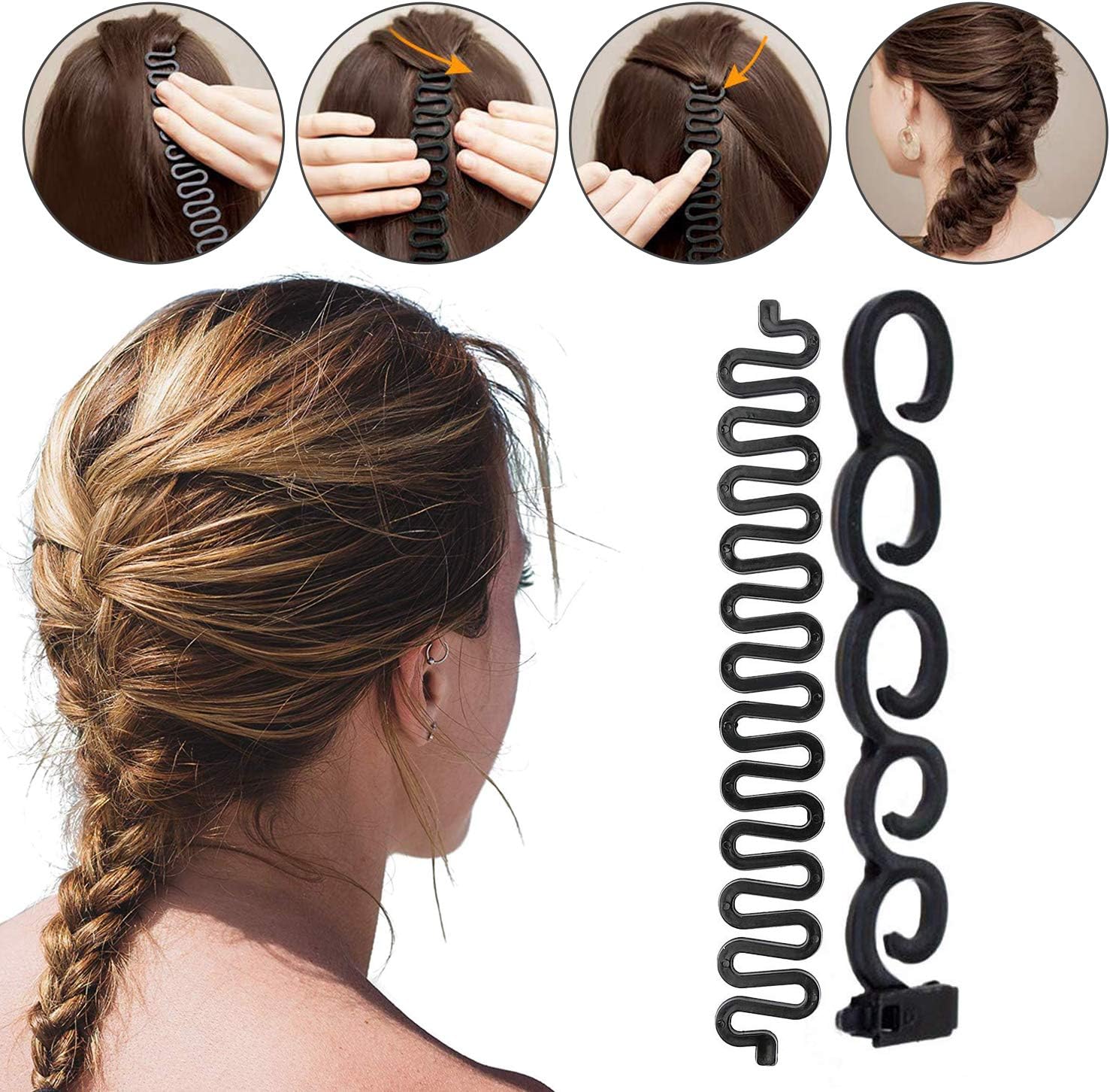 Accessoires de Coiffure: Kit Tressage & Chignons Éblouissant – Image 6