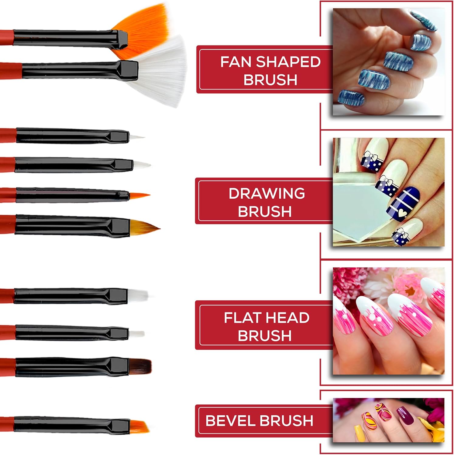 Pinceau nail art : 20 pièces idéales pour débutants et professionnels, pour réaliser des détails impeccables sur vos ongles – Image 8
