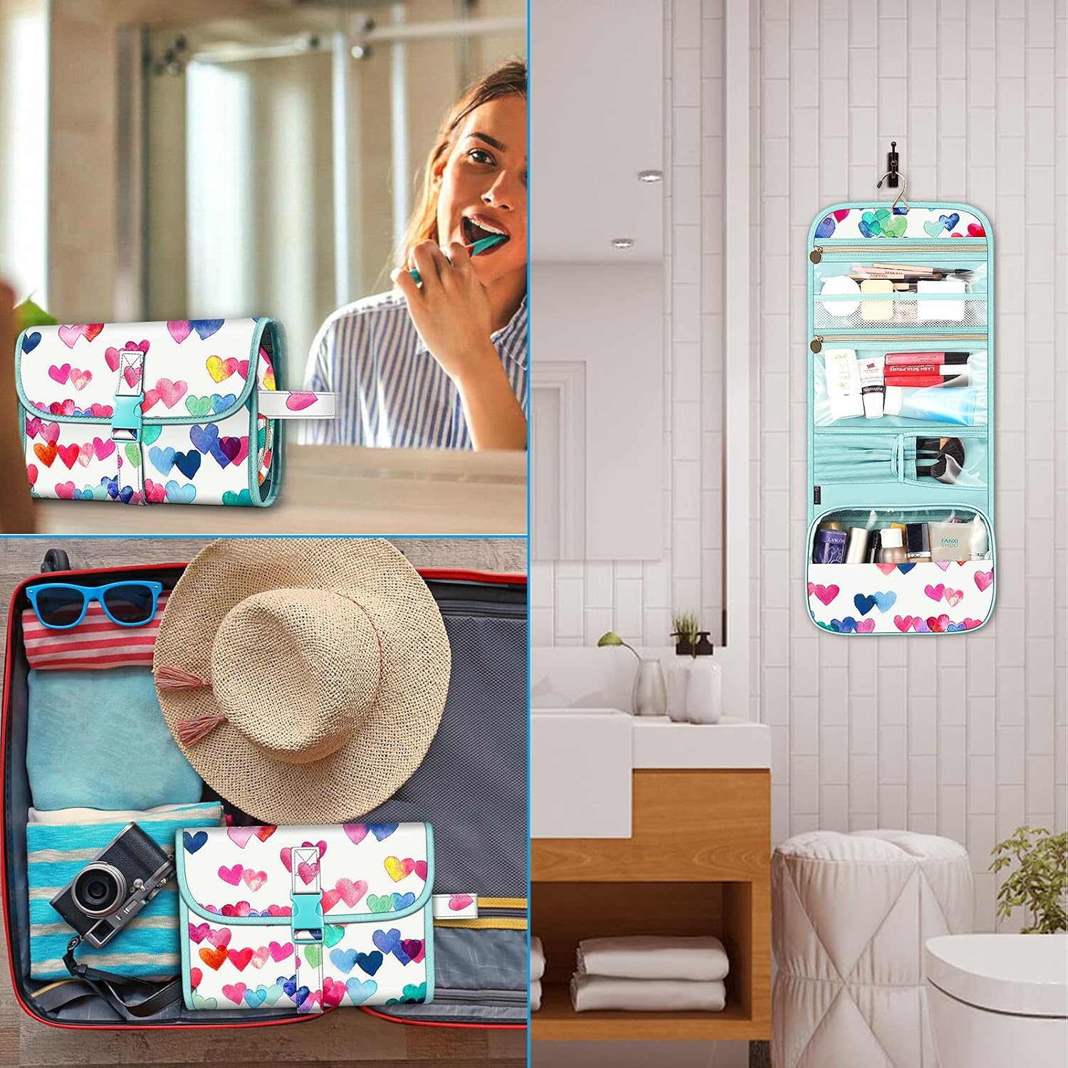 Grande trousse de maquillage étanche : l'organisateur de voyage idéal pour femmes et filles – Image 6