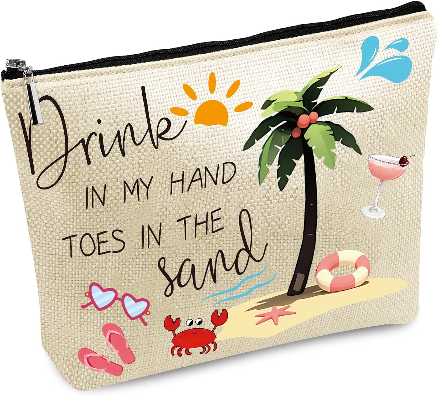 Trousse de maquillage voyage : la solution idéale pour femmes en vacances   Pochette étanche et spacieuse pour cosmétiques, parfaite pour la plage et la natation