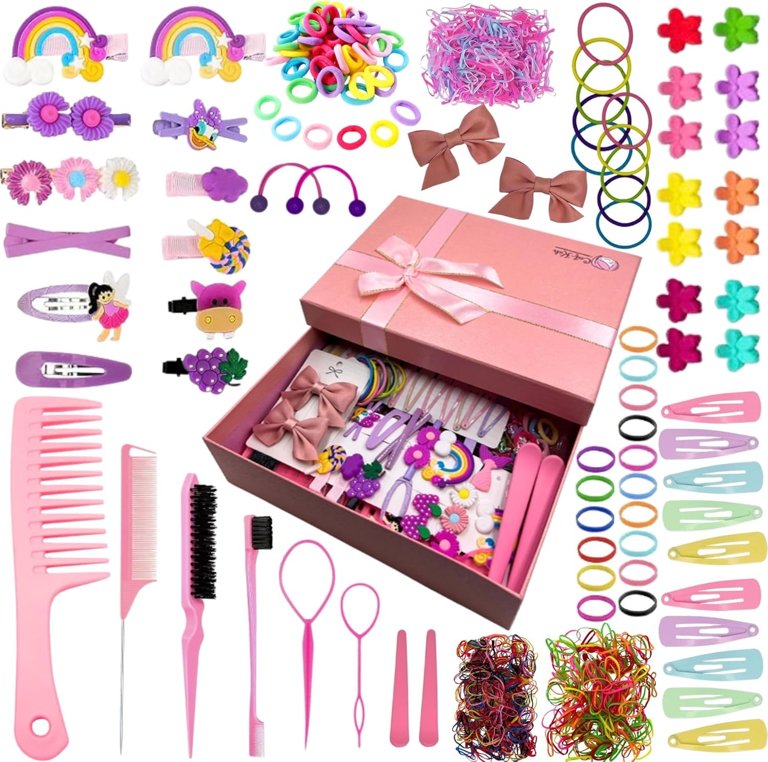 Élastiques de cheveux pour filles : le coffret d'accessoires idéal pour sublimer les coiffures de votre petite princesse
