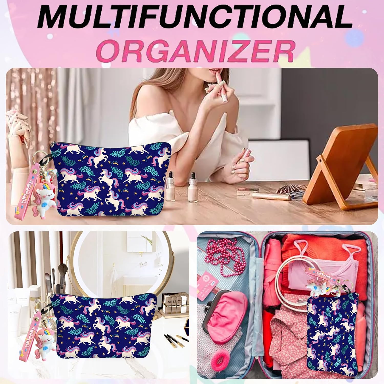 Trousse de toilette licorne : l'accessoire indispensable pour femmes élégantes en déplacement – Image 6