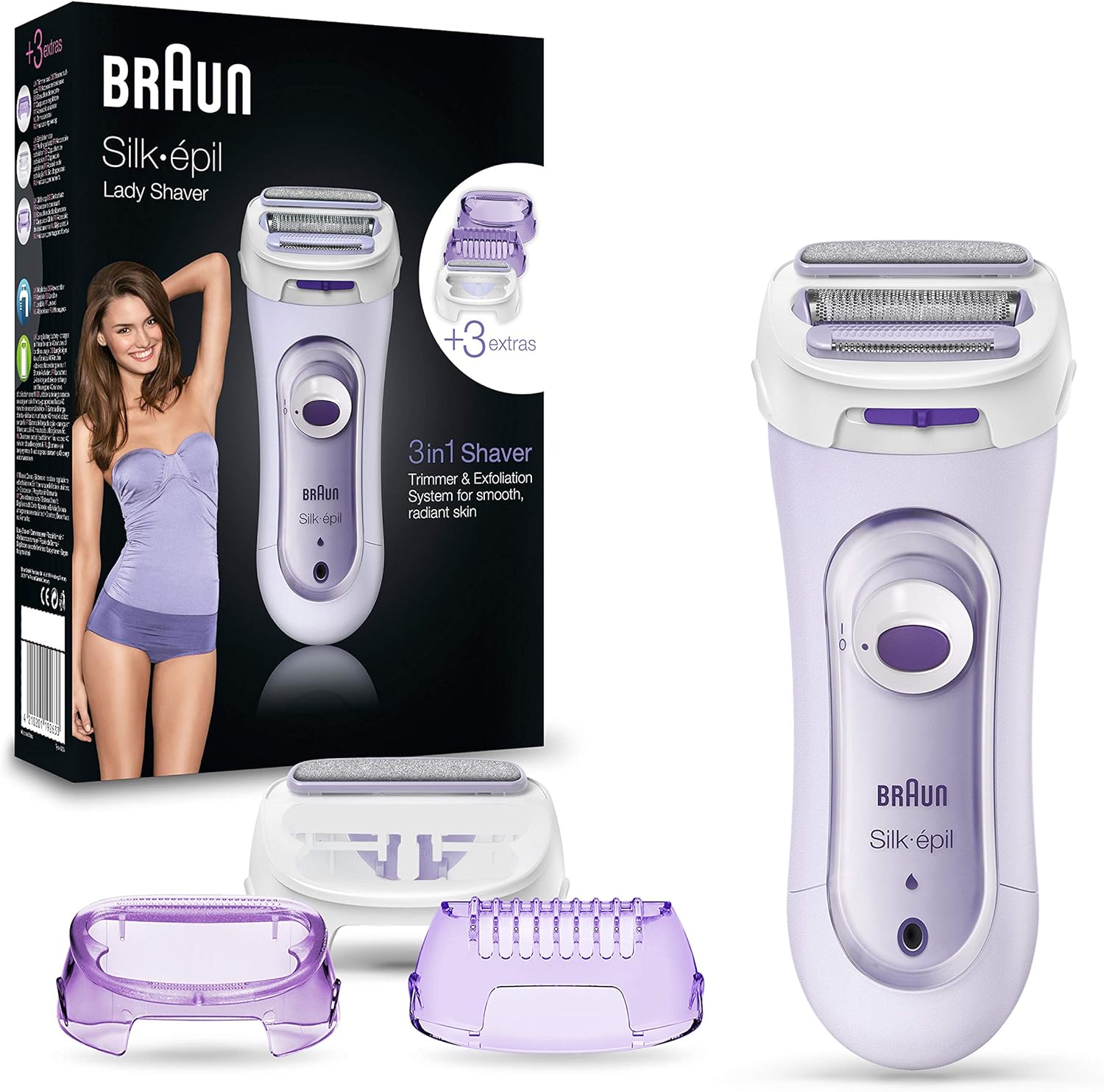 Epilation Braun Silk-épil LS 5560 pour femmes, douceur garantie
