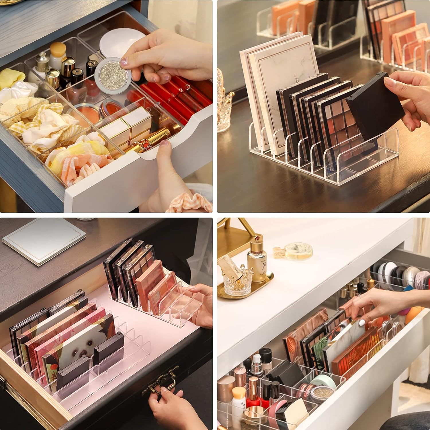 Organisateur de maquillage acrylique : rangement transparent idéal pour passionnées de beauté – Image 7