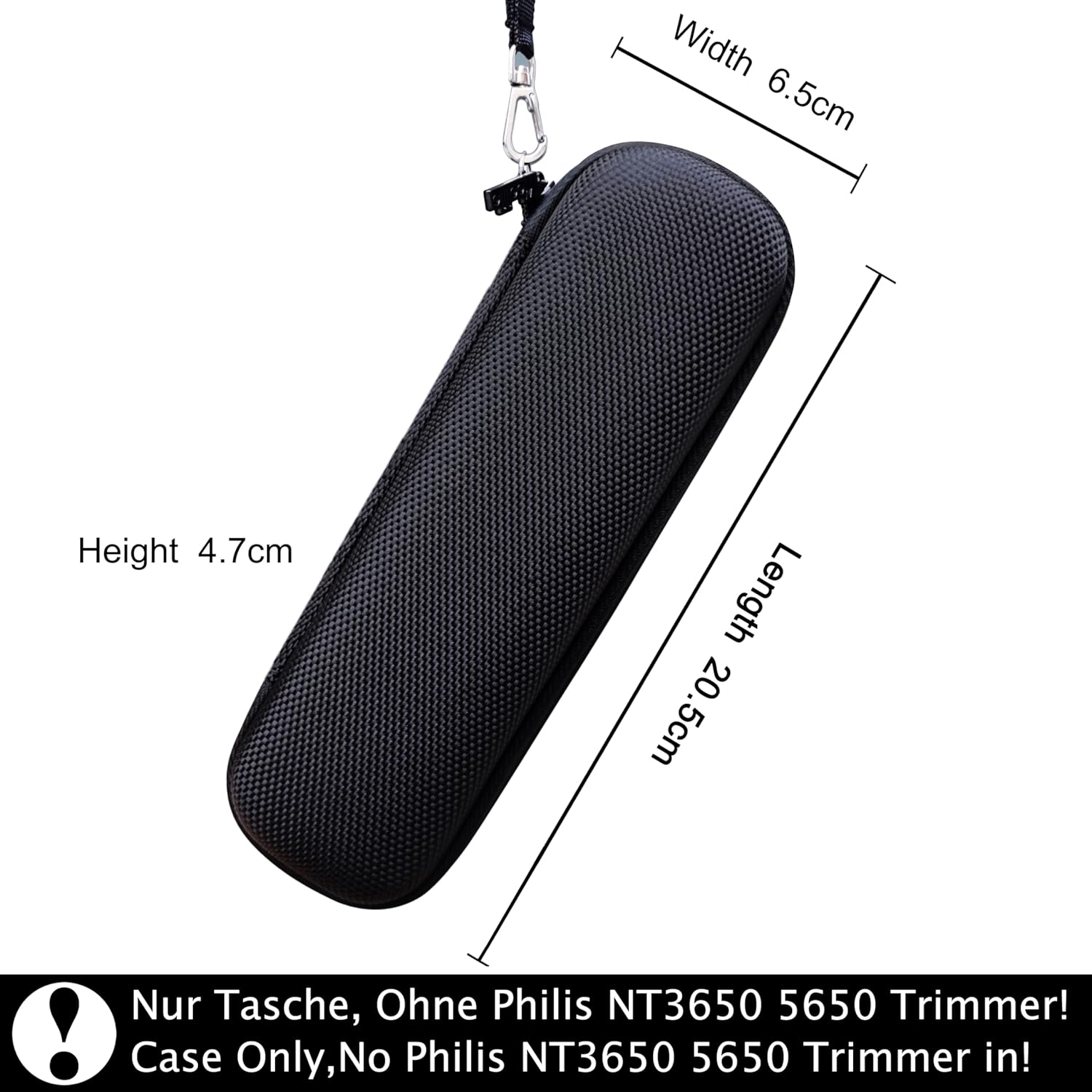 Étui en portable pour tondeuse nez, oreilles et sourcils : protection élégante et étanche pour les modèles Philips Series 3000 et 5000 – Image 5