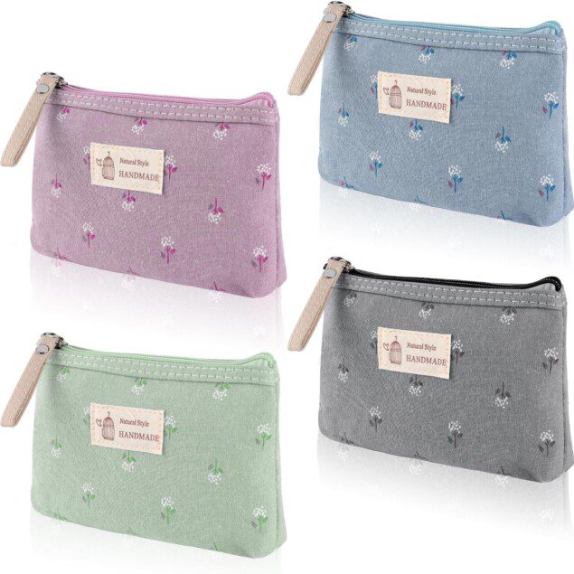 Petites trousses de maquillage : 4 sacs à cosmétiques floraux pour un rangement élégant et pratique