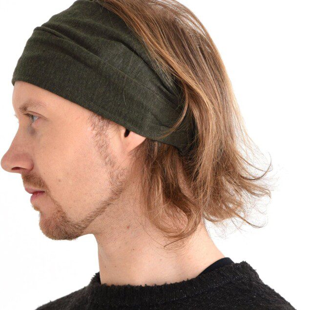 Bandeau cheveux homme en lin naturel : le serre-tête élégant pour un look sportif et tendance