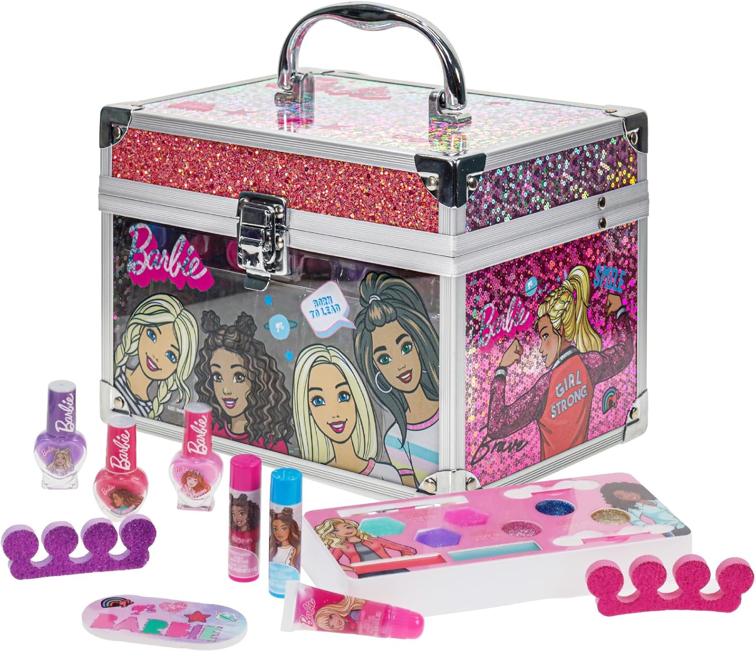 Maquillage pour enfants : kit complet avec brillant à lèvres, vernis à ongles et accessoires pour stimuler la créativité dès 3 ans