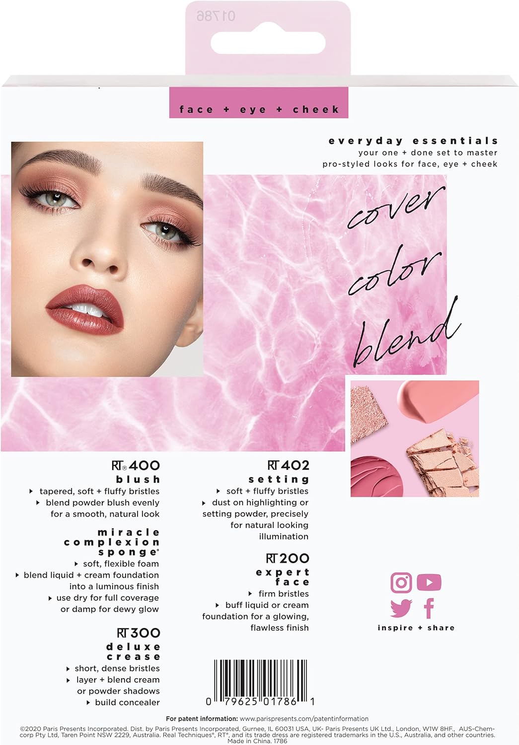 Pinceaux à maquillage et éponge Everyday Essentials : l'ensemble parfait pour les passionnées de maquillage Découvrez les 5 pièces essentielles pour un teint impeccable, sans cruauté envers les animaux – Image 22