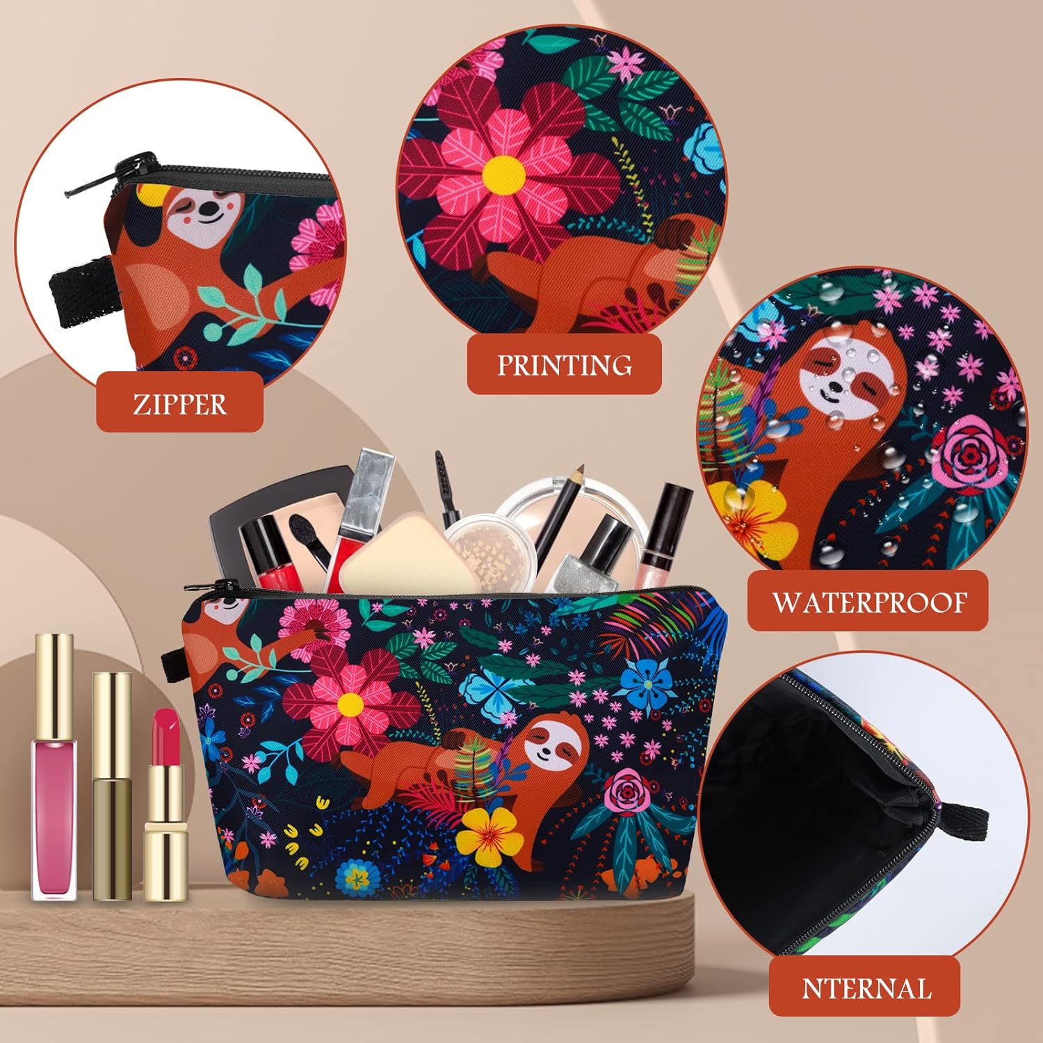 Petite trousse de maquillage noire : l'organiseur idéal pour les adolescentes et femmes en voyage – Image 9