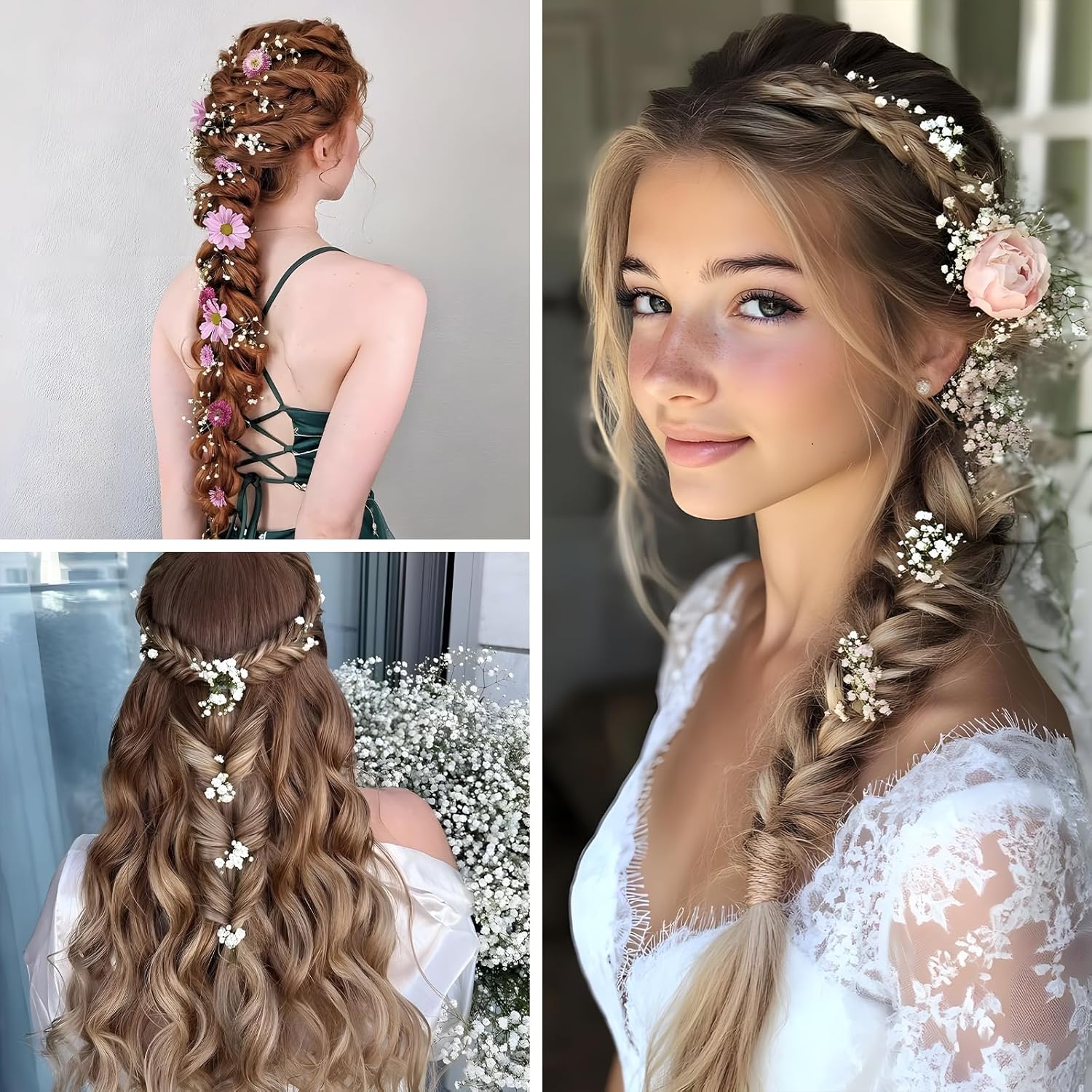 Épingles à cheveux florales en or : 9 pièces élégantes pour les mariées et les cérémonies Accessoires de coiffure raffinés pour sublimer votre look de mariage – Image 4