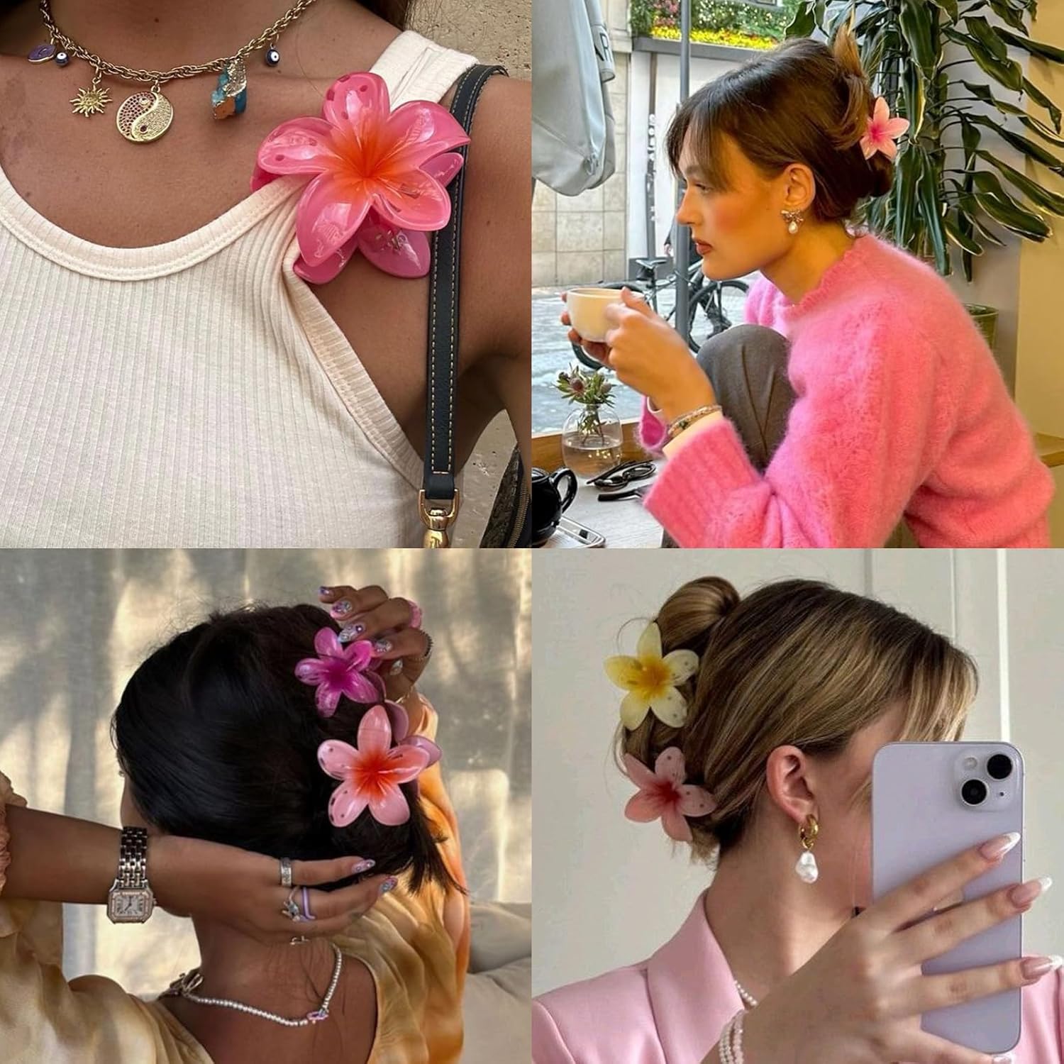 Pinces à Cheveux Fleurs: Adhérence et Style Assurés – Image 4