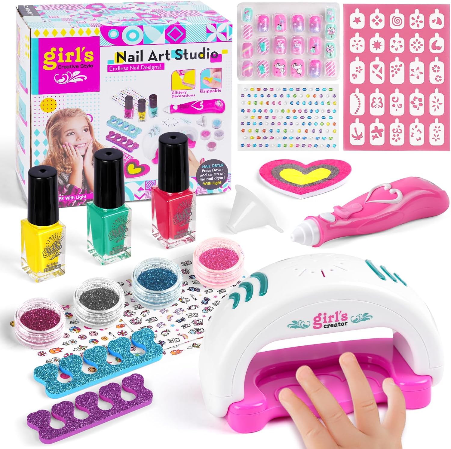 Kit manucure enfant fille : le set parfait pour jouer et se faire belle à partir de 5 ans