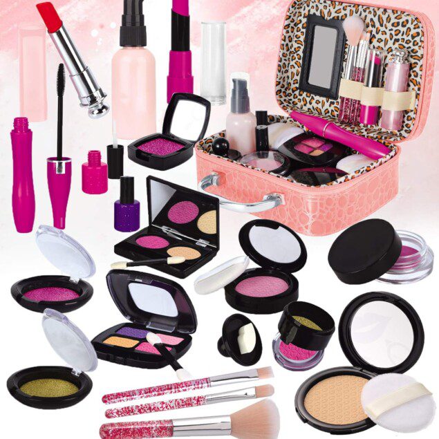 Faux maquillage pour enfants : kit de cosmétiques ludique et élégant pour filles à partir de 3 ans