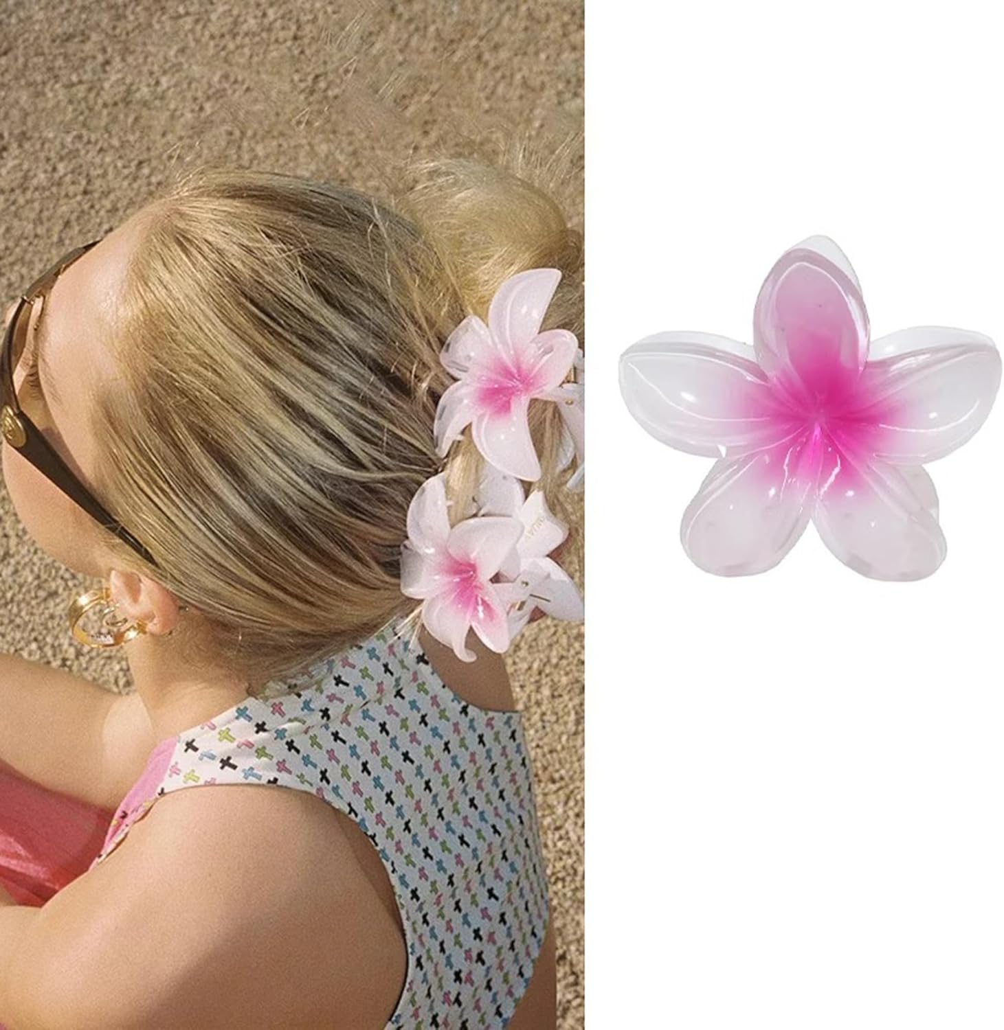 Pinces à cheveux en forme de fleur : le lot de 12 indispensables pour sublimer vos coiffures estivales – Image 6
