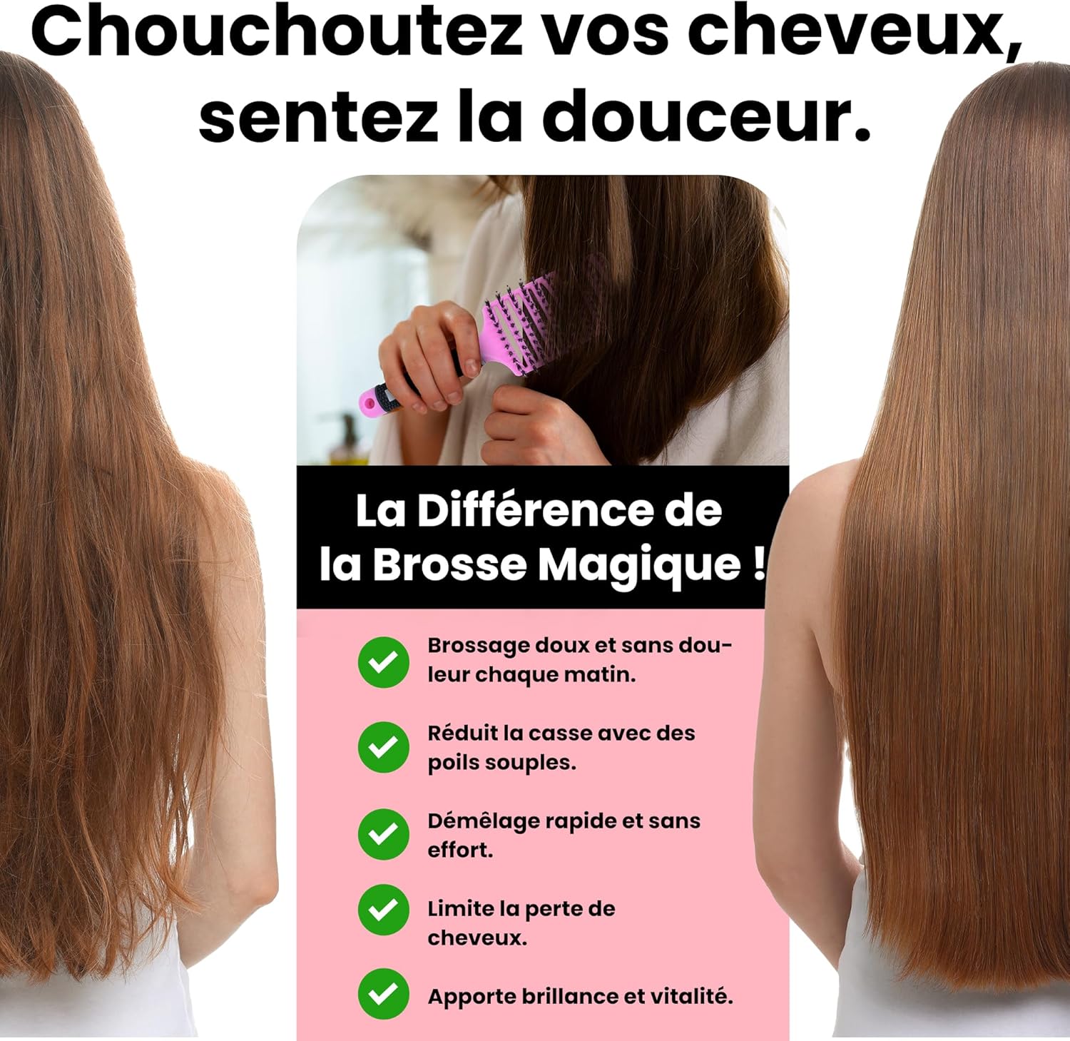 Brosse Magique: Démêlez Tous Vos Cheveux Instantanément – Image 5