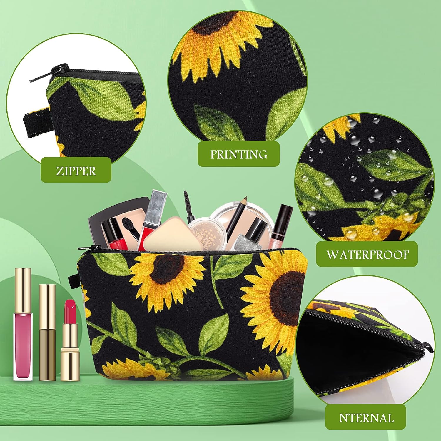 Trousse de maquillage en toile : l'organiseur parfait pour femmes et filles en voyage – Image 4