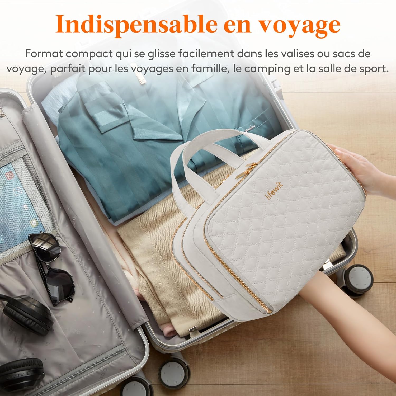 Trousse de toilette élégante pour les femmes : rangement pratique et esthétique lors de vos voyages – Image 7