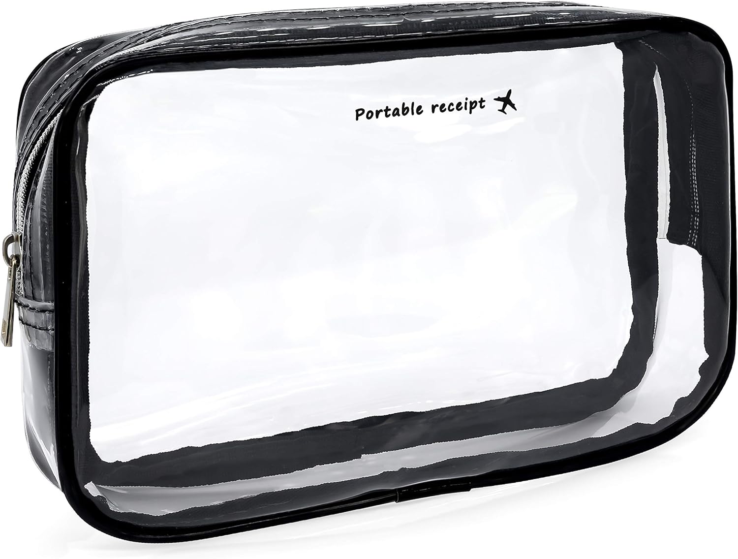 Pochette de voyage en plastique transparent certifié TSA : idéale pour les voyageurs fréquents   Trousse de maquillage et cosmétiques PVC imperméable - taille S pour un rangement pratique et stylé
